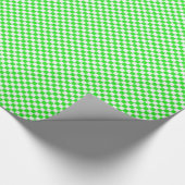 Groen en wit patroon van het controlerbord cadeaupapier (Hoek)