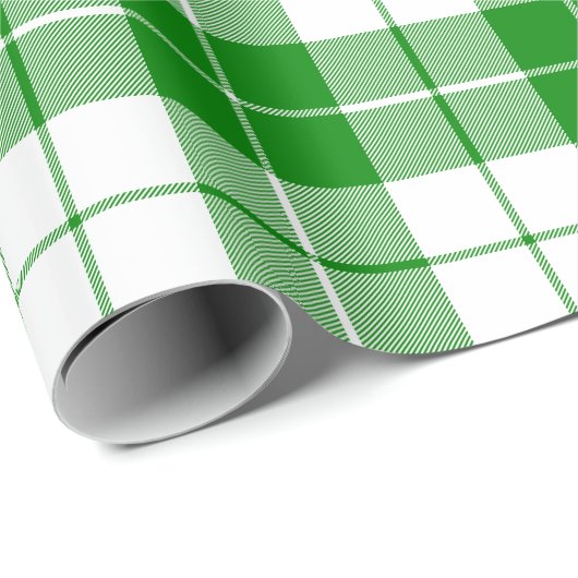 Groen en wit patroonpatroon cadeaupapier (Rol Hoek)