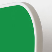 Groen en Wit Pickleball Club Team Speler Custom Pickleball Paddle (Links Detail)