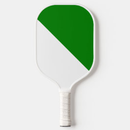 Groen en wit pickleball paddle