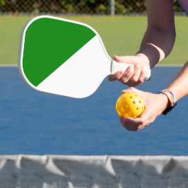 Groen en wit pickleball paddle
