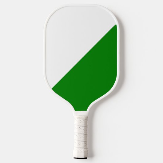 Groen en wit pickleball paddle (Achterkant)