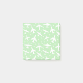 Groen en wit piloot post-it® notes