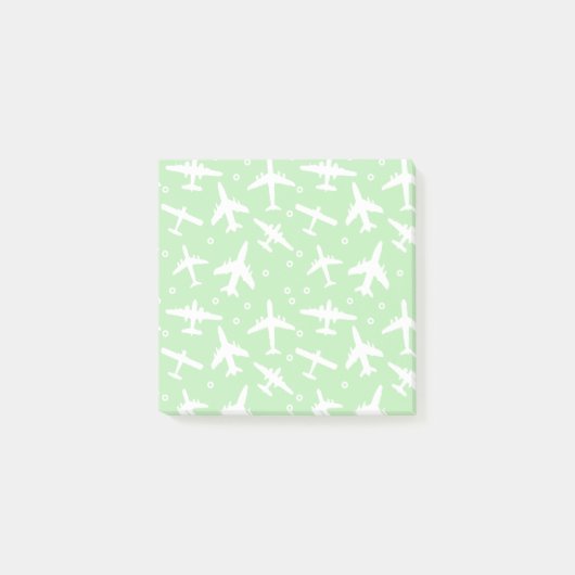 Groen en wit piloot post-it® notes (Voorkant)