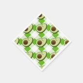 Groen en Wit Plaid Avocado Tartan Patroon Servet (Hoek)
