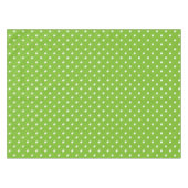 Groen en wit poka dot Pattern Tafelkleed (Voorkant (Horizontaal))