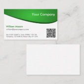 Groen en Wit QR, Professioneel Visitekaartje (Voorkant / Achterkant)