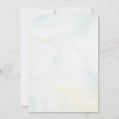 Groen en Wit Rustieke Bloem Zomer Bruiloft Kaart (Achterkant)