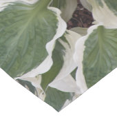 Groen en wit schoeisel korte tafelloper (Hoek)