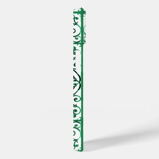 Groen en wit schuifpatroon Case-Mate iPhone case (Achterkant / Rechts)