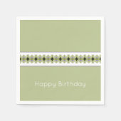 Groen en wit servet (Voorkant)