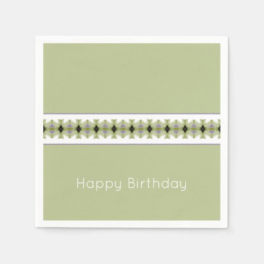 Groen en wit servet (Voorkant)