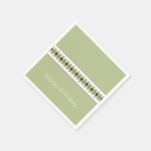 Groen en wit servet (Hoek)