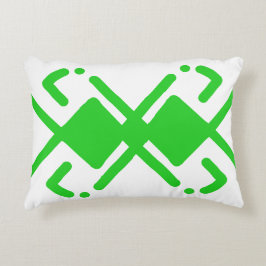 Groen en wit Sha 1 Accent Kussen