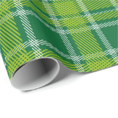 Groen en wit Sint-Patrische patronen in additiella Cadeaupapier (Rol Hoek)
