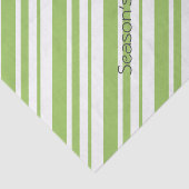 Groen en wit Snoep Stripe Tissuepapier (Detail)