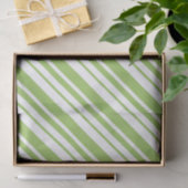 Groen en wit Snoep Stripe Tissuepapier (Geschenk)