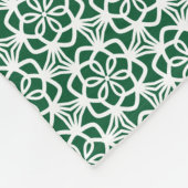 Groen en wit Snowflake Lace Fleece Blanket (Hoek)