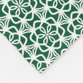 Groen en wit Snowflake Lace Fleece Blanket Deken (Hoek)