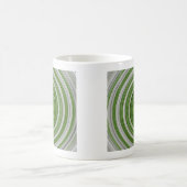 Groen en wit spiraalpatroon koffiemok (Center)