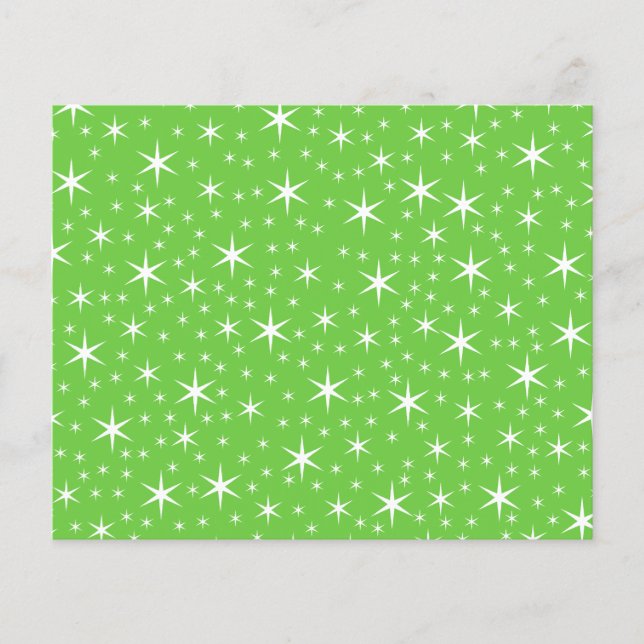 Groen en wit Star Pattern. (Voorkant)