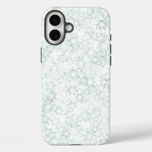 Groen en Wit Ster Team Spirit Sport Kleuren iPhone 16 Plus Hoesje
