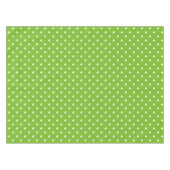 Groen en wit stippenpatroon tafelkleed (Voorkant (Horizontaal))
