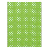 Groen en wit stippenpatroon tafelkleed (Voorkant)