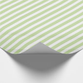 Groen en wit strippatroon cadeaupapier (Hoek)