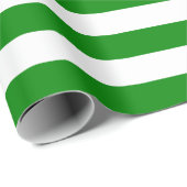 Groen en wit strippes ompakken papier (Rol Hoek)