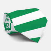 Groen en wit Stropdas (Opgerold)