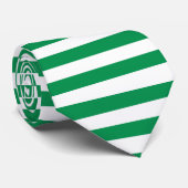 Groen en wit Stropdas (Opgerold)