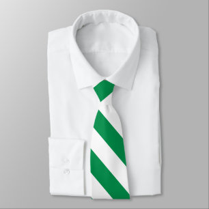 Groen en wit Stropdas