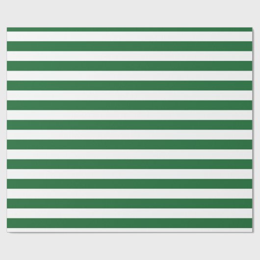 Groen en wit stroperpapier cadeaupapier (Vlak)