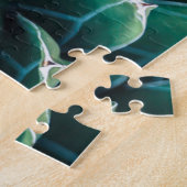 Groen en wit Succulent Legpuzzel (Zijkant)