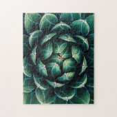 Groen en wit Succulent Legpuzzel (Verticaal)