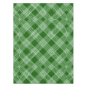 Groen en wit Tartan Tafelkleed (Voorkant)