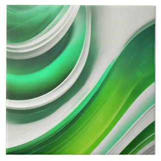 Groen en wit tegeltje