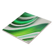 Groen en wit tegeltje (Zijkant)