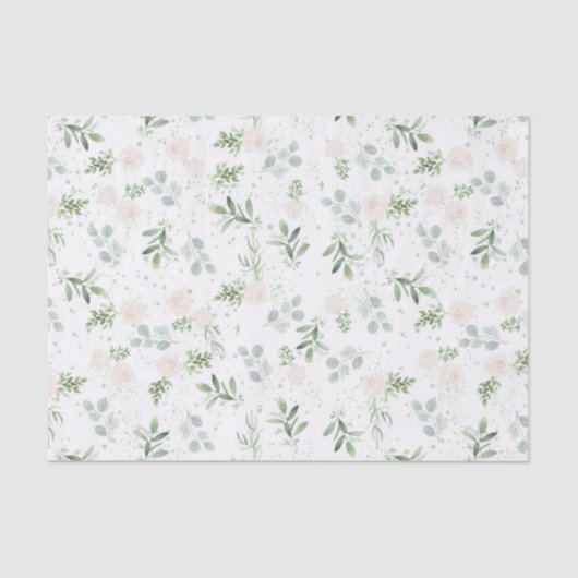 groen en wit tissuepapier (Voorkant)