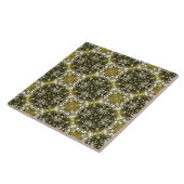 Groen en wit Urban Natuur Patroon Tegeltje (Zijkant)