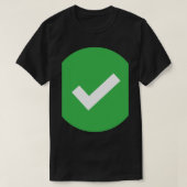 Groen en wit - verticaal streep 1 t-shirt (Design voorkant)