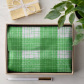 Groen en wit vetgedrukt geruit ontwerp tissuepapier (Geschenk)