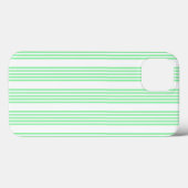 Groen en wit vijf strepen patroon Case-Mate iPhone case (Achterkant (horizontaal))