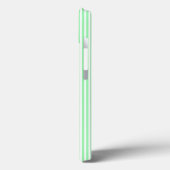 Groen en wit vijf strepen patroon Case-Mate iPhone case (Achterkant / Links)