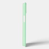 Groen en wit vijf strepen patroon Case-Mate iPhone case (Achterkant / Rechts)