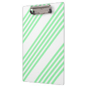 Groen en wit vijf strepen patroon klembord (Links)