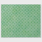 Groen en wit vintage inpakpapier (Vlak)