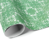 Groen en wit vintage inpakpapier (Rol Hoek)