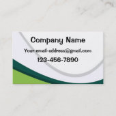 Groen en wit visitekaartje (Voorkant)